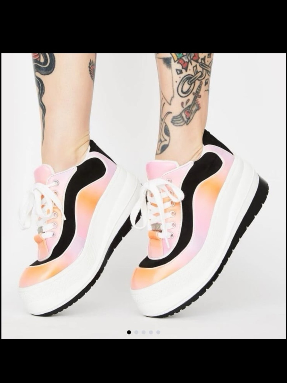 dELiA*s by Dolls Kill Wipe Out Tie Dye Sneakers Size 9 (Best for 8.5) NWOB